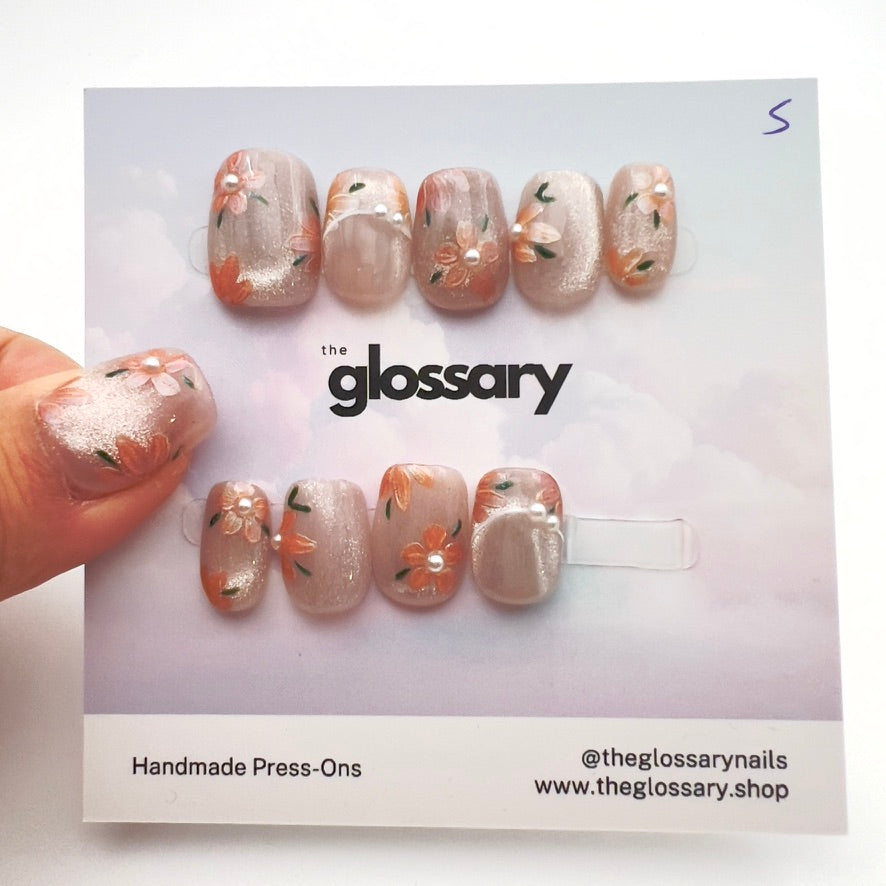 Silk Flower - Clementine